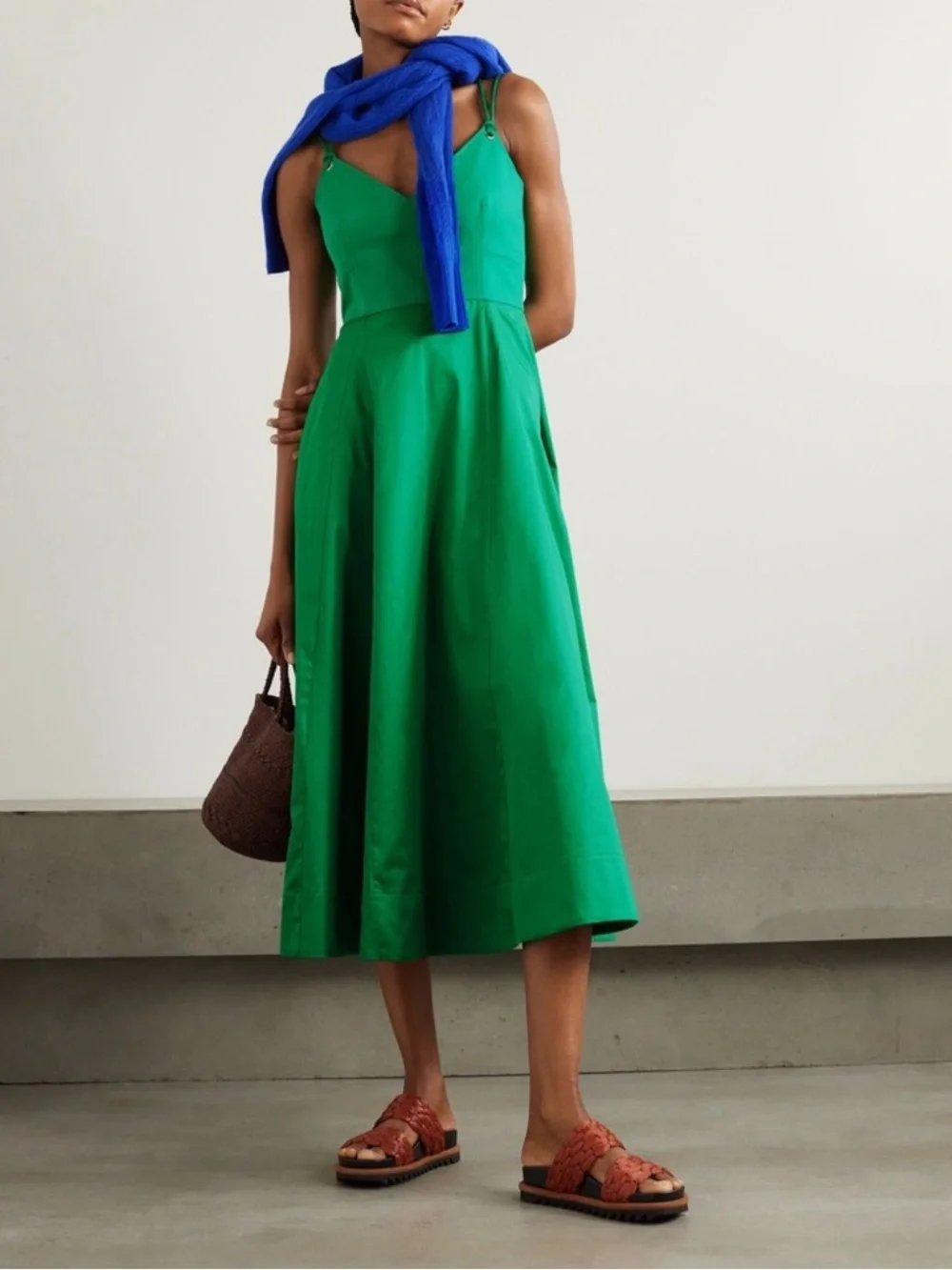 La Ligne Evelyn Dress in Kelly Green